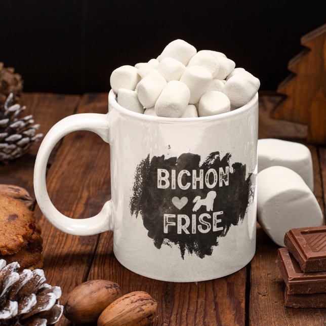 Caneca De Café Pai Bichon Frisé personalizado - Dia de os pais Ca (Criador carregado)