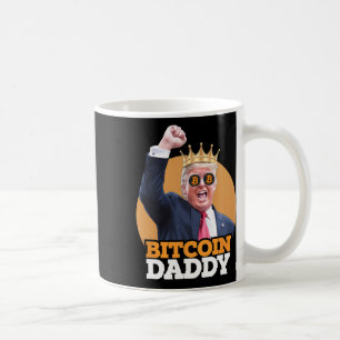 Caneca De Café Pai Bítalo Trump Crypto King Money Evoluti