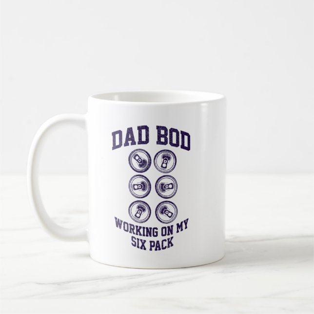 Caneca De Café Pai Bod Trabalhando Na Minha Camisa De Seis Embala (Esquerda)