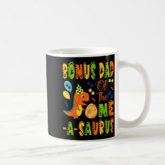 Caneca De Café Pai bônus do aniversário de 1 ano do one-a-saurus
