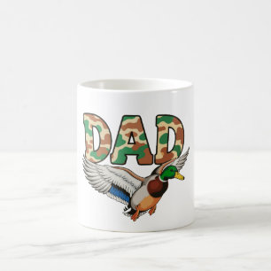 Caneca De Café Pai Camuflado Caça ao Pato Dia dos Pais Avô Marido
