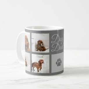 Caneca De Café Pai Cão Imprimir Oito Fotografias Personalizadas