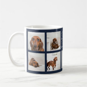 Caneca De Café Pai Cão Imprimir Oito Fotografias Personalizadas