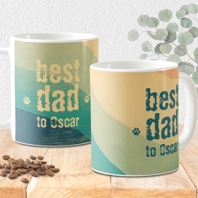 Caneca De Café Pai Cão - Parte Retroativa Personalizada (Criador carregado)