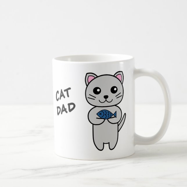 Caneca De Café PAI CAT Personalizado (Direita)