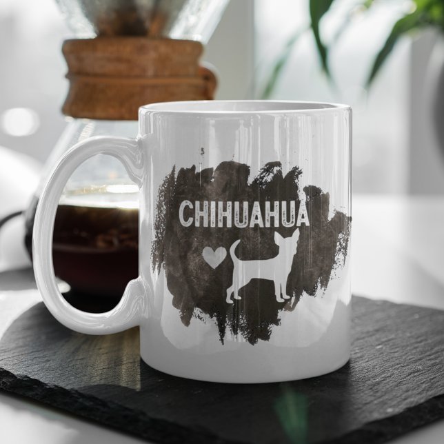 Caneca De Café Pai Chihuahua personalizado - Cachorro do Dia de o (Criador carregado)