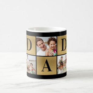 Caneca De Café PAI - Colagem de Fotos - Coffee Mug