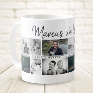 Caneca De Café Pai com Crianças e Colagem de Fotos de Pai Familia