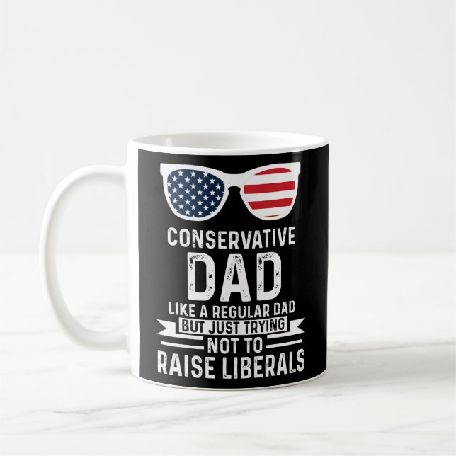 Caneca De Café Pai Conservador quer não liberal Padre  (Esquerda)