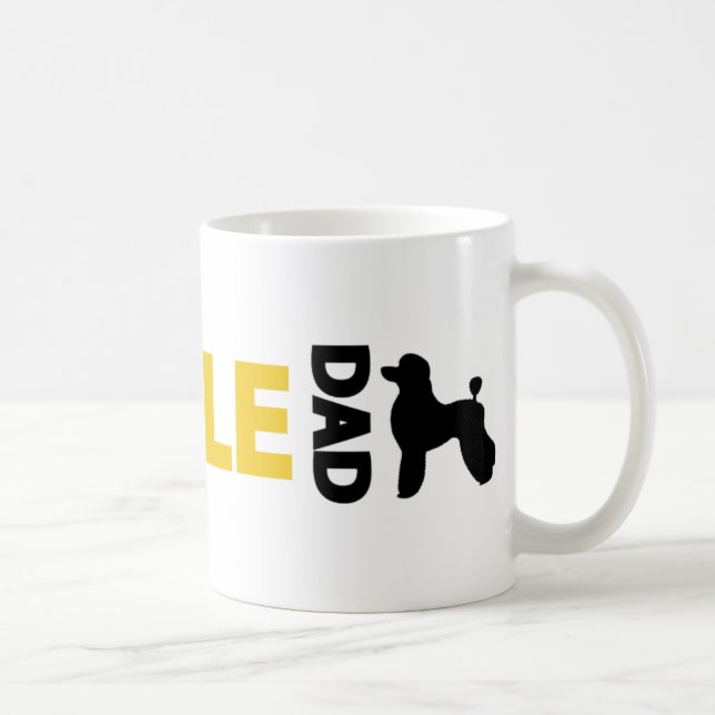 Caneca De Café Pai da caniche (Direita)