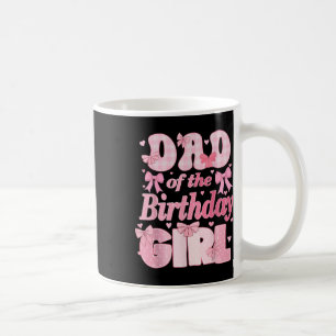 Caneca De Café Pai Da Família Birthday Girl Pink Coquette Arco
