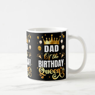 Caneca De Café Pai da Rainha de Aniversário Diversão Corresponden