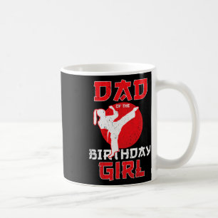 Caneca De Café Pai Da Rapariga De Karate Taekwondo