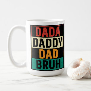Caneca De Café Pai Dada Bruh Funny Dia de os pais