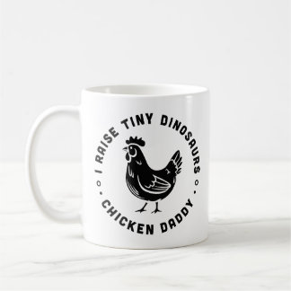 Caneca De Café Pai de amante de frango Eu crio pequenos dinossaur