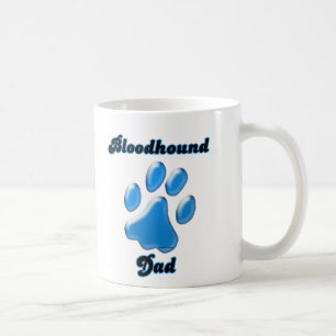 Caneca De Café Pai de Bloodon Blue Pawprint