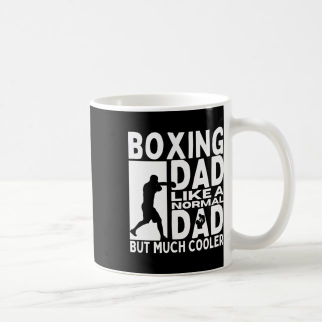 Caneca De Café Pai de Boxing Padre Cite Engraçado Boxer (Direita)