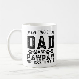 Caneca De Café Pai De Cachorro Engraçado Eu Tenho Dois Títulos Pa
