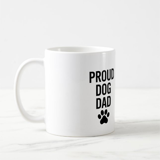 Caneca De Café Pai de Cachorro Orgulhoso - Presente Engraçado par (Esquerda)