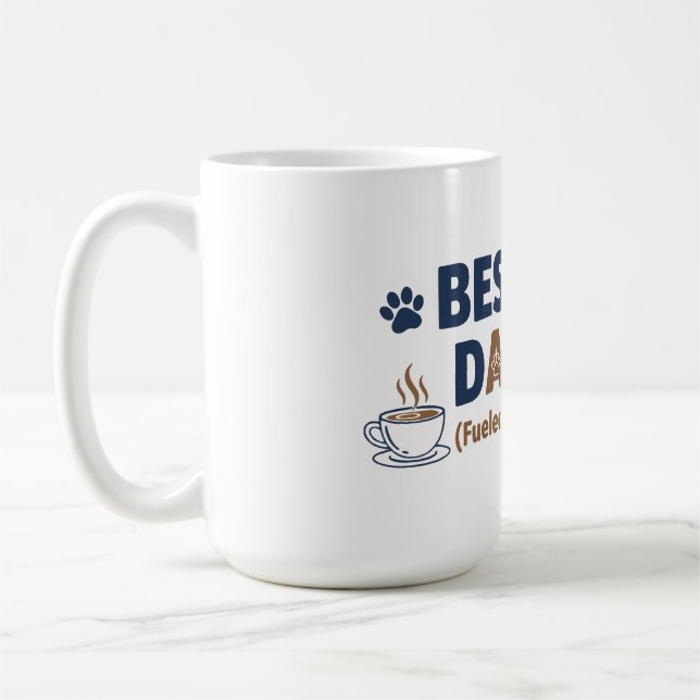 Caneca De Café Pai de Cachorro – Presente Divertido para Amantes  (Esquerda)