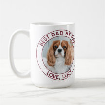 Pai de Cachorro Vermelho Personalizado Foto Branca