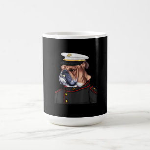 Caneca De Café Pai de Cães Armados Militar do Bulldog do Exérci