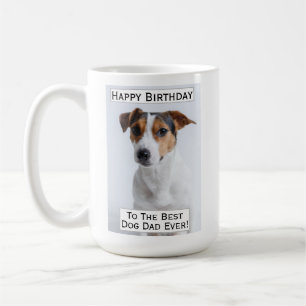 Caneca De Café Pai De Cães De Aniversário Melhor Foto De Pet