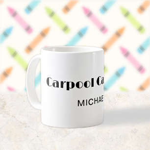 Caneca De Café Pai de Carona de Volta à Escola
