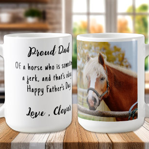 Caneca De Café Pai de Cavalo - Dia de os pais Engraçado Equestre