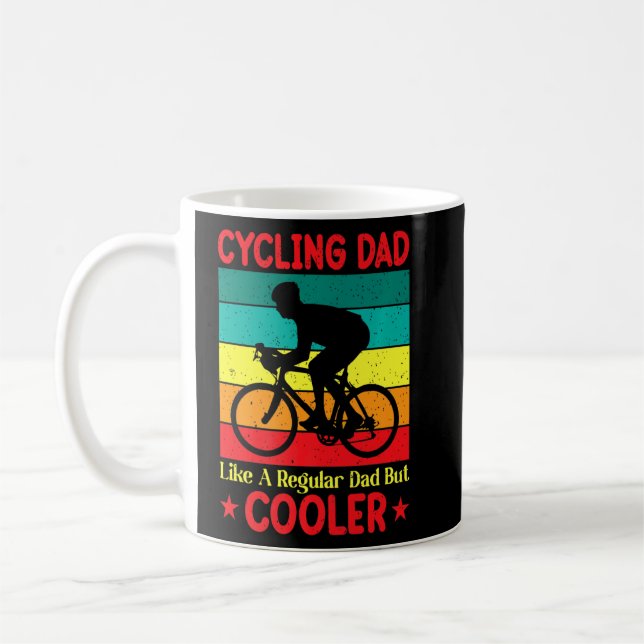 Caneca De Café Pai De Ciclo Como Um Pai Regular, Mas Mais Frio (Esquerda)