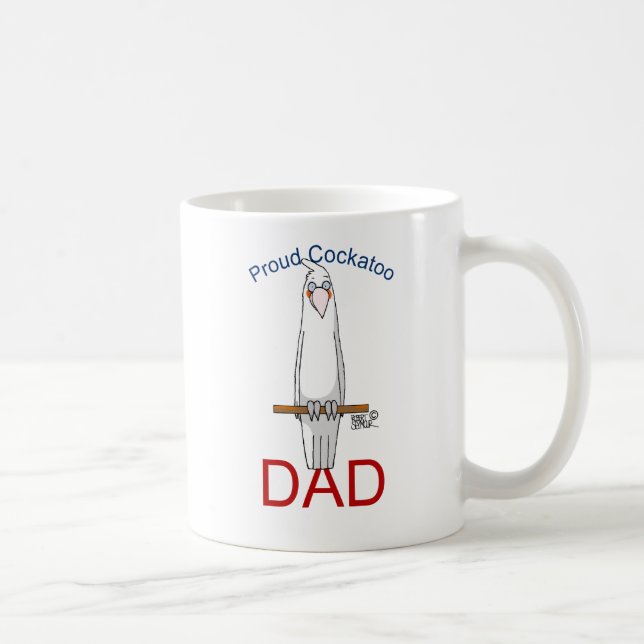 Caneca De Café Pai de Cockatoo Ortoso (Direita)