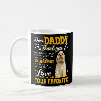 Caneca De Café Pai De Cocker Spaniel Muito Obrigado Por Ser Meu D
