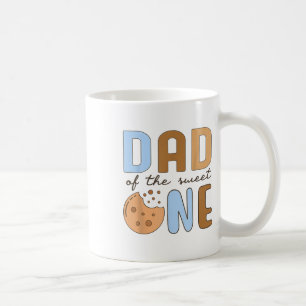 Caneca De Café Pai De Cookies Doce E primeiro aniversario De Leit