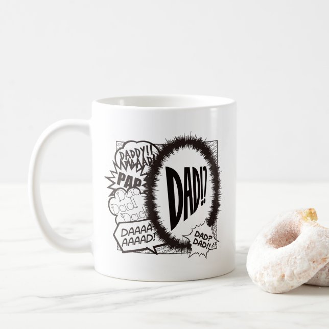 Caneca De Café PAI DE DOBTY Mug. Comic Version Coffee Mug (Com Donut)