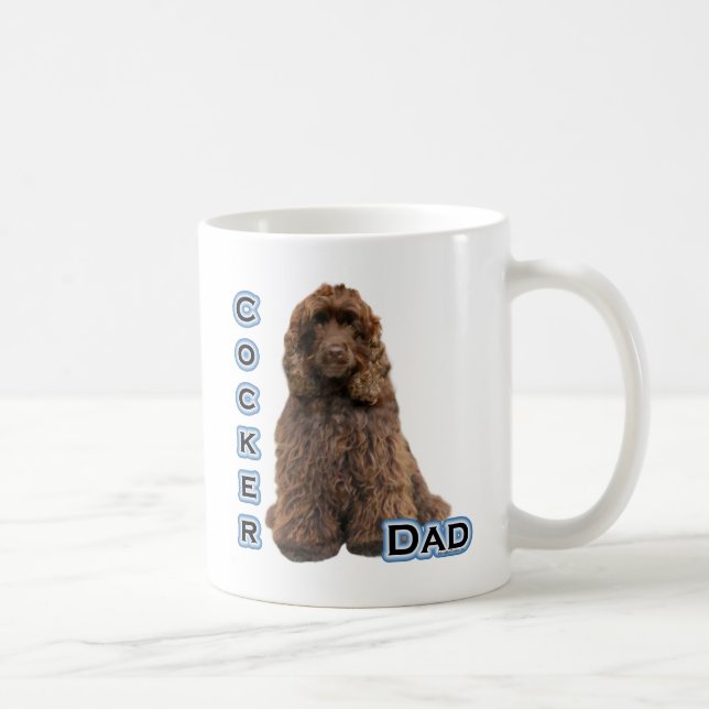 Caneca De Café Pai de Espanhol Brown Cocker 4 (Direita)