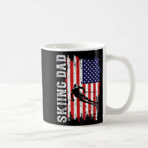 Caneca De Café Pai de Esqui de Inverno Para Amante de Esqui Bande