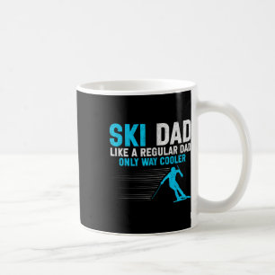 Caneca De Café Pai De Esqui Engraçado Design De Esquiador Para Ho