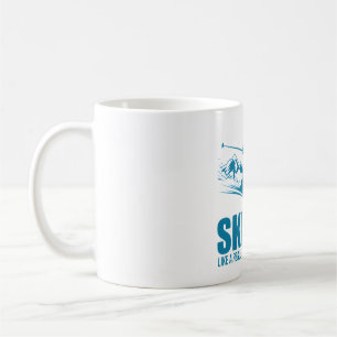 Caneca De Café Pai de esqui - Mais frio que um Design de Pai norm