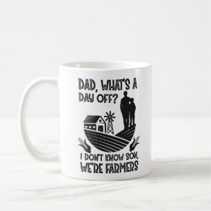 Caneca De Café Pai de fazendeiros O que é um dia de folga Não s
