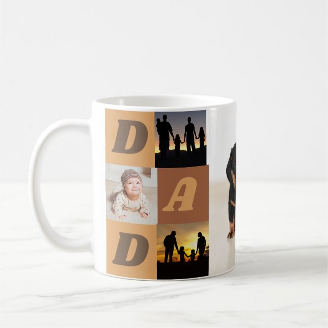 Caneca De Café Pai de fotos que te amamos (Esquerda)