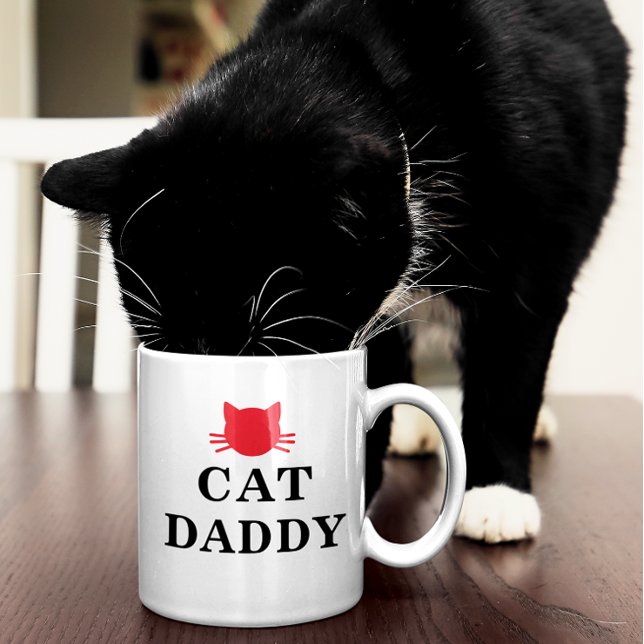 Caneca De Café Pai de gato (Criador carregado)