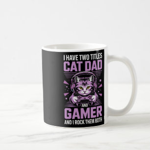 Caneca De Café Pai de Gato Gamer Engraçado Pai Gamer Para Homens 