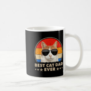 Caneca De Café Pai de Gato Sempre Vintage Cool Gles Gato Para Pai