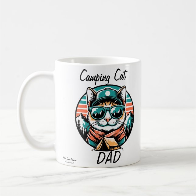 Caneca De Café Pai de gatos de acampamento (Esquerda)
