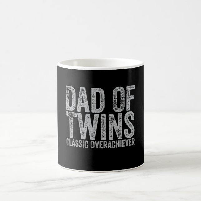 Caneca De Café Pai De Gêmeos Clássico Superrealizador Retro Vinta (Centro)