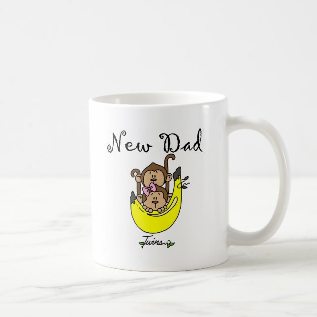 Caneca De Café Pai de gêmeos e Camisetas e presentes (Direita)