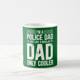 Caneca De Café Pai de Golfe para Golfe da Polícia Dia de os pais