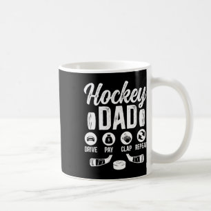 Caneca De Café Pai de Hockey Dirige Paga Bate Palmas Jogador de H