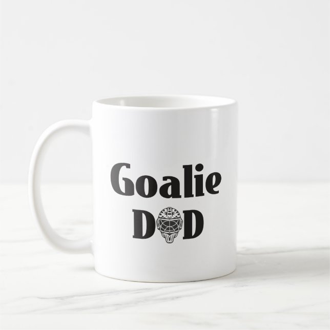 Caneca De Café Pai de Hockey Goalie (Esquerda)