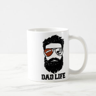 Caneca De Café Pai de Hóquei no Pé Desgrenhado Barba Pai de Hóque